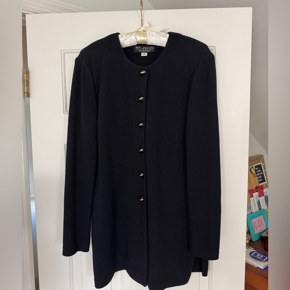 Vintage St John Knit Long Jacket / Cardigan